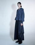 Édition de Paris Denim Mix Carabiner Detail Flare Skirt