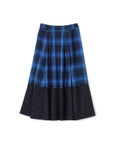 Tartan with Karabina Detail 2-Way Maxi Skirt