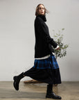 Tartan with Karabina Detail 2-Way Maxi Skirt