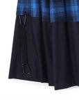 Tartan with Karabina Detail 2-Way Maxi Skirt