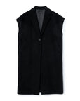 Wool Cap Sleeve Long Gilet