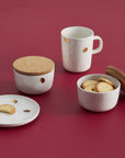 Unikko Bowl 2.5DL 2pc Set with Cork Lid