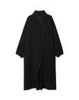Air Compact Bi Pattern Long Coat