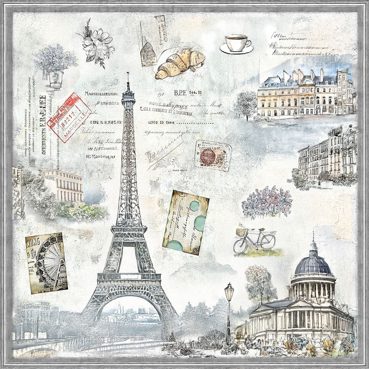Paris Sketch Capsule - Sketch Cotton Square Scarf