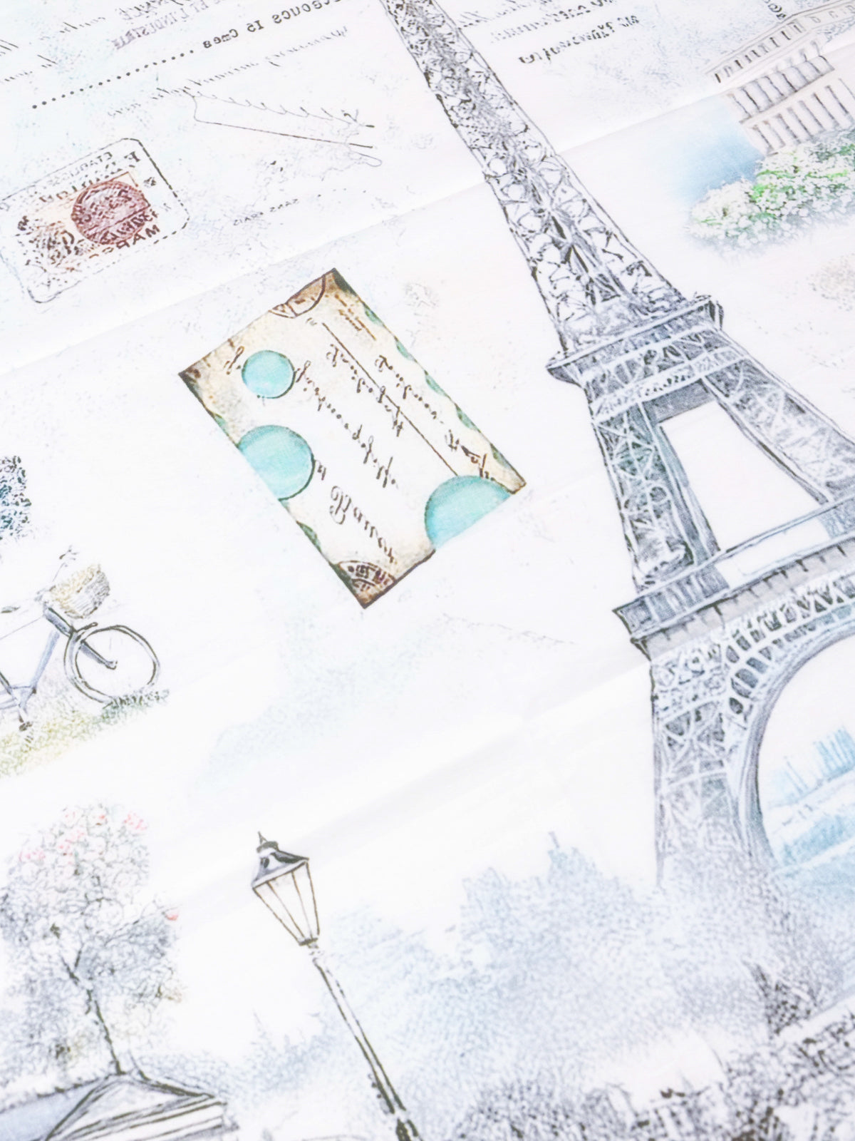Paris Sketch Capsule - Sketch Cotton Square Scarf