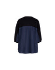 Athena Mix Border Jacq Knit Top