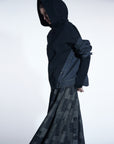 Air Compact Mix Denim Hoodie Sweatshirt