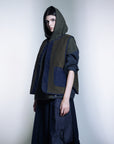 Air Compact Mix Denim Hoodie Sweatshirt