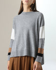 Cashmere Asymmetric Pattern Knit