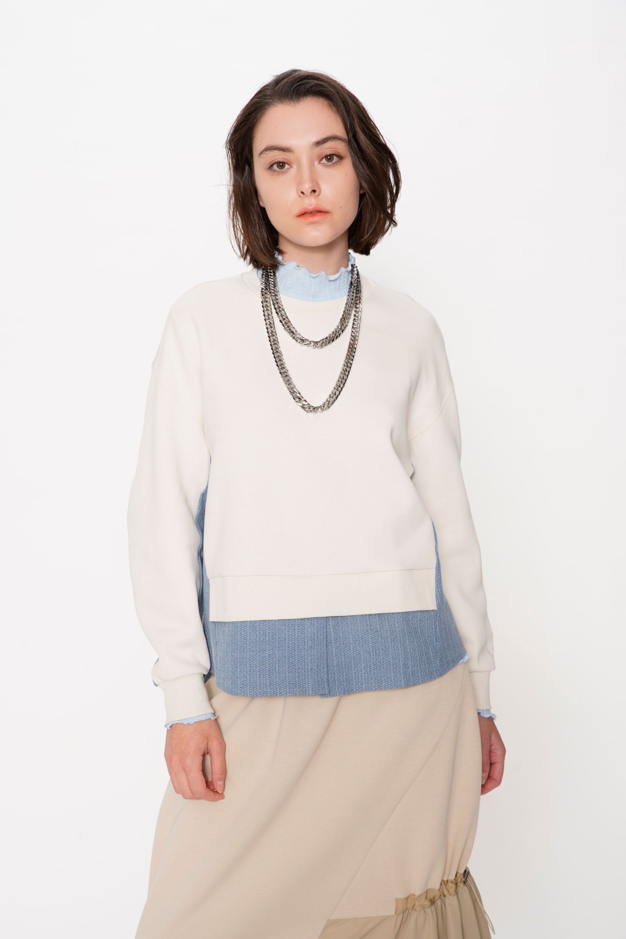 Air Compact Mix Denim 2 In 1 Sweatshirt
