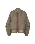 UV Cut Poly Trim Mesh Bomber Jacket
