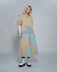 Cargo Poket Denim Mix Jacket