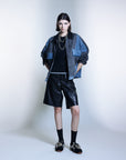 Bi Col Denim Military Pocket Jacket