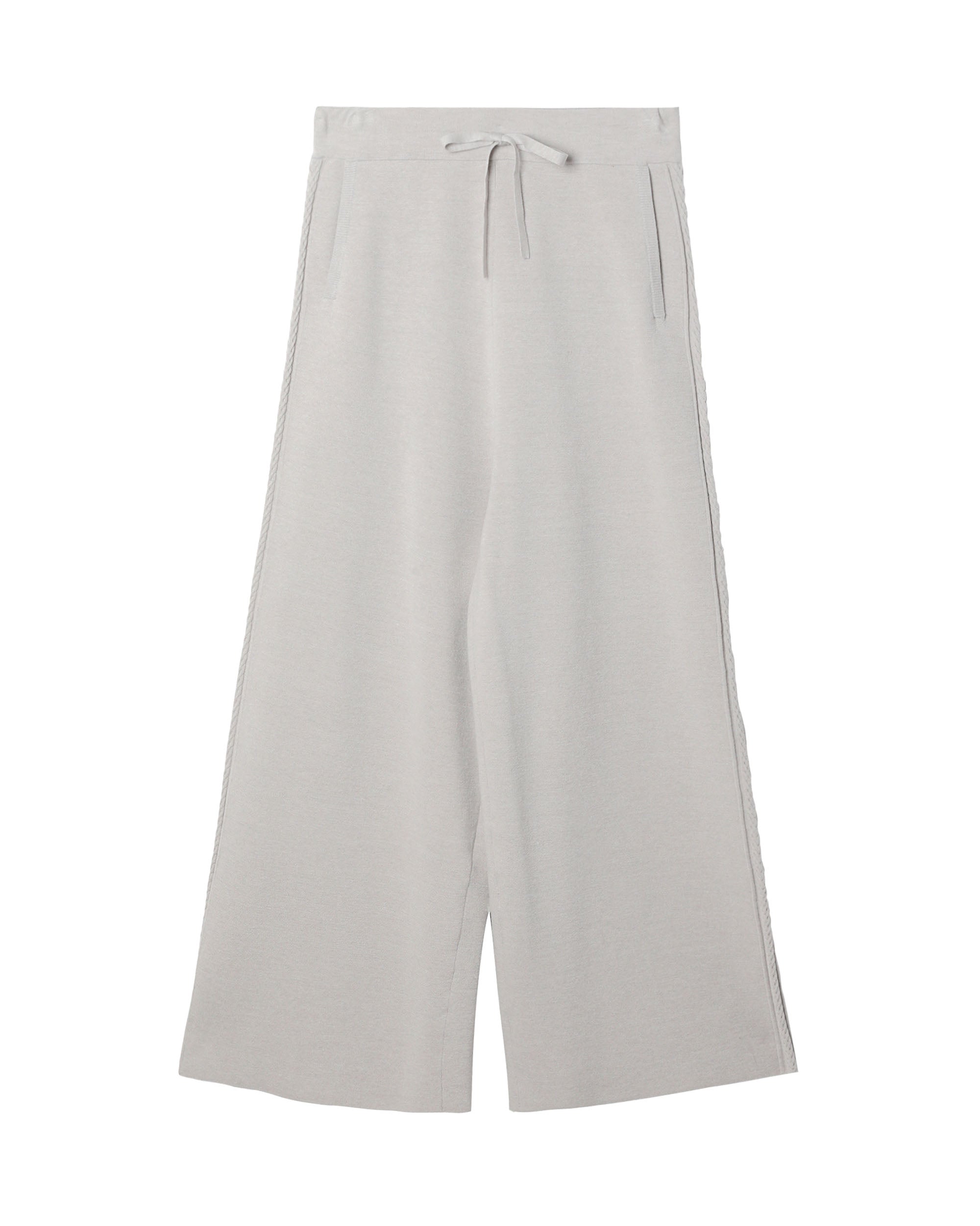 Snowy Cable Knitted Pants