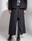 A.T OUTDOOR Nylon Button Side Wide Pant