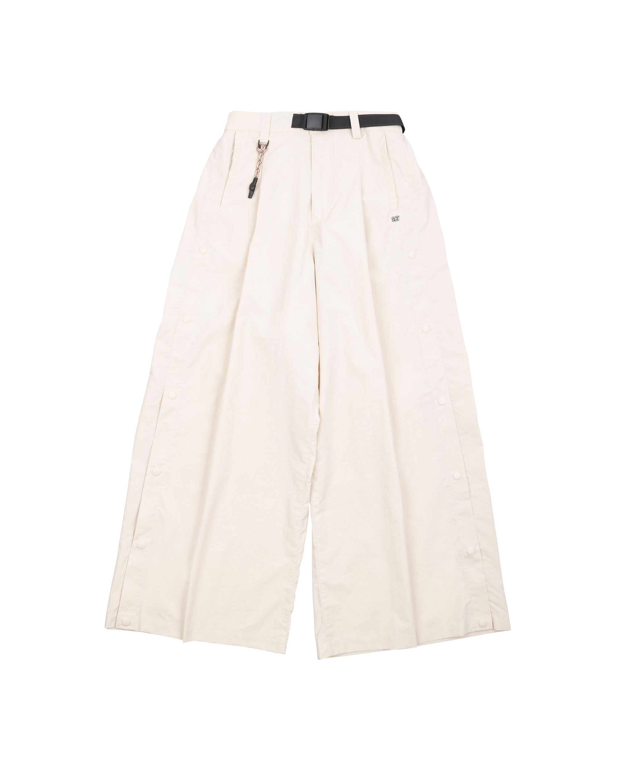 A.T OUTDOOR Nylon Button Side Wide Pant