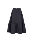 A.T. OUTDOOR - Nylon Gather Flare Skirt