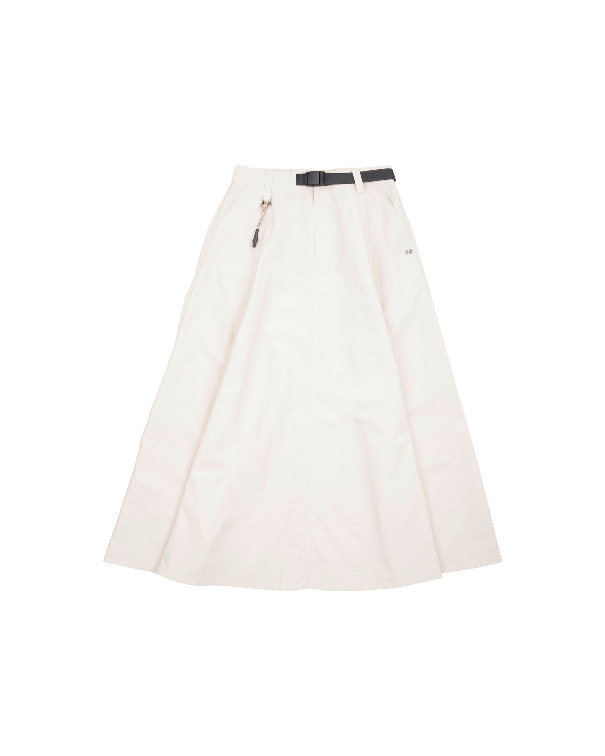 A.T OUTDOOR Nylon Flare Maxi Skirt