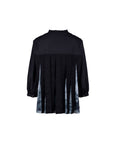 Garden Print Pleated Back Blouse