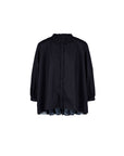 Garden Print Pleated Back Blouse