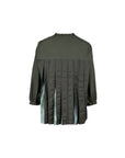 Garden Print Pleated Back Blouse