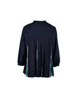 Garden Print Pleated Back Blouse