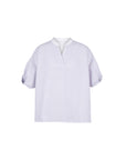 Coolmax Bubble Sleeve Pleated Back Blouse