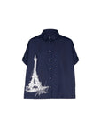 Paris Sketch Capsule - Eiffel Tower Boxy Blouse