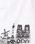 Paris Sketch Capsule - Paris Landscape Hem Boxy Blouse