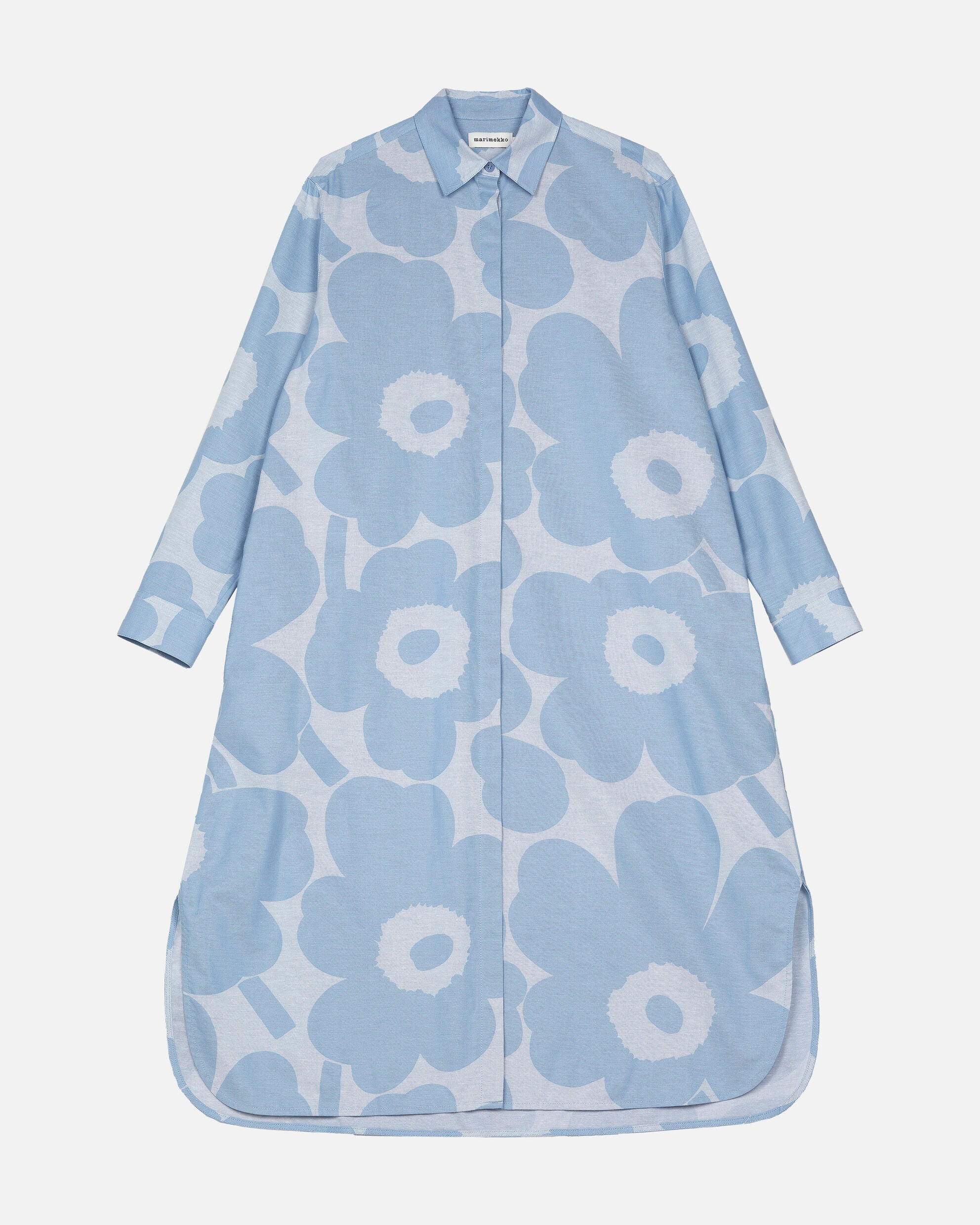 Unikko Runoelma Cotton Chambray Shirt Dress