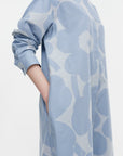 Unikko Runoelma Cotton Chambray Shirt Dress
