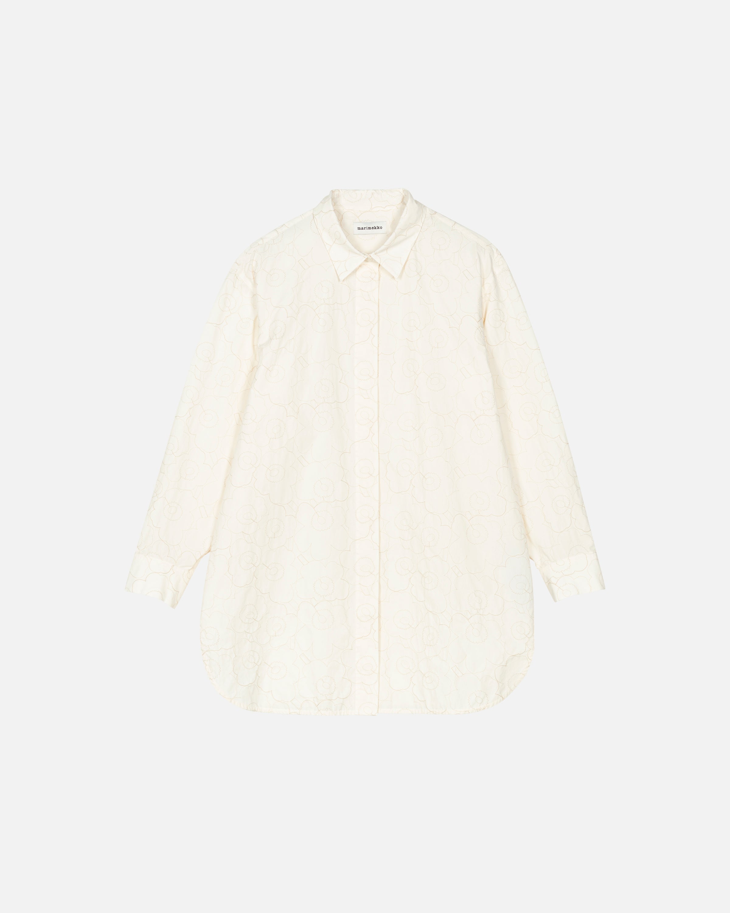 Muoto Outline Unikko Embroidery Cotton Poplin Shirt