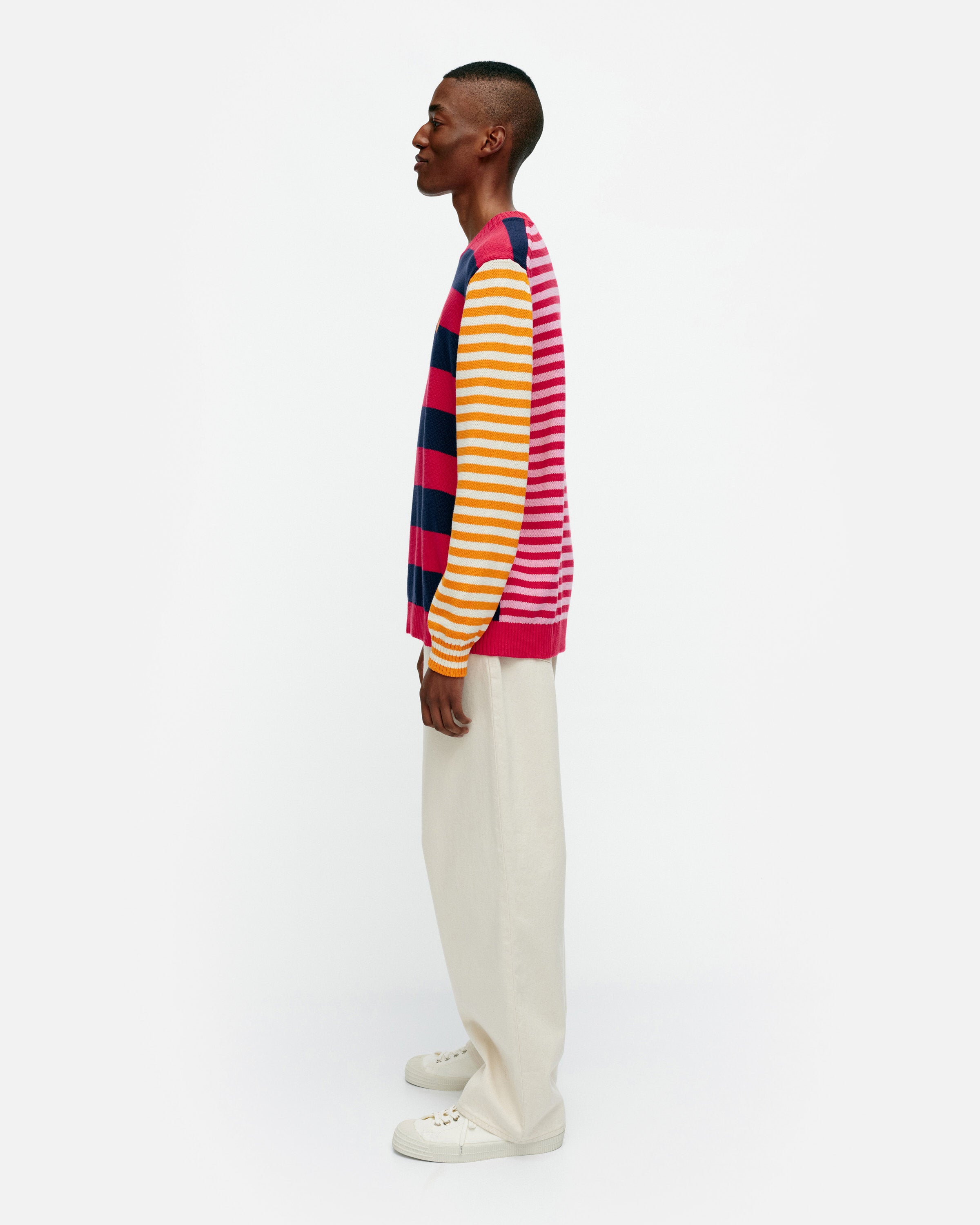 Kioski Kesakoju Maalis Patja Men's Cotton Knit Long Sleeve Top 70cm