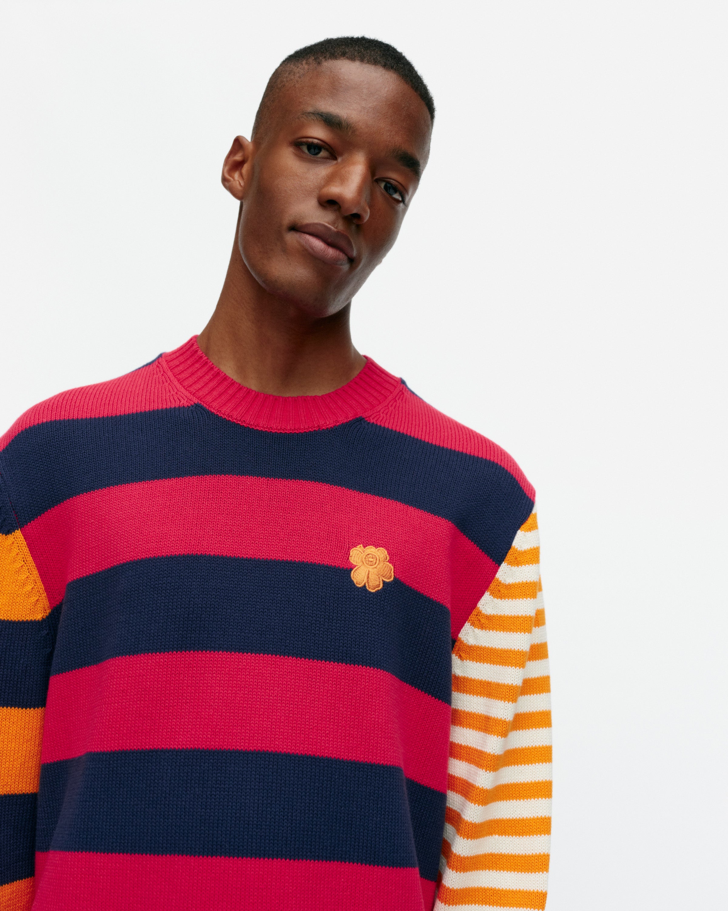 Kioski Kesakoju Maalis Patja Men's Cotton Knit Long Sleeve Top 70cm