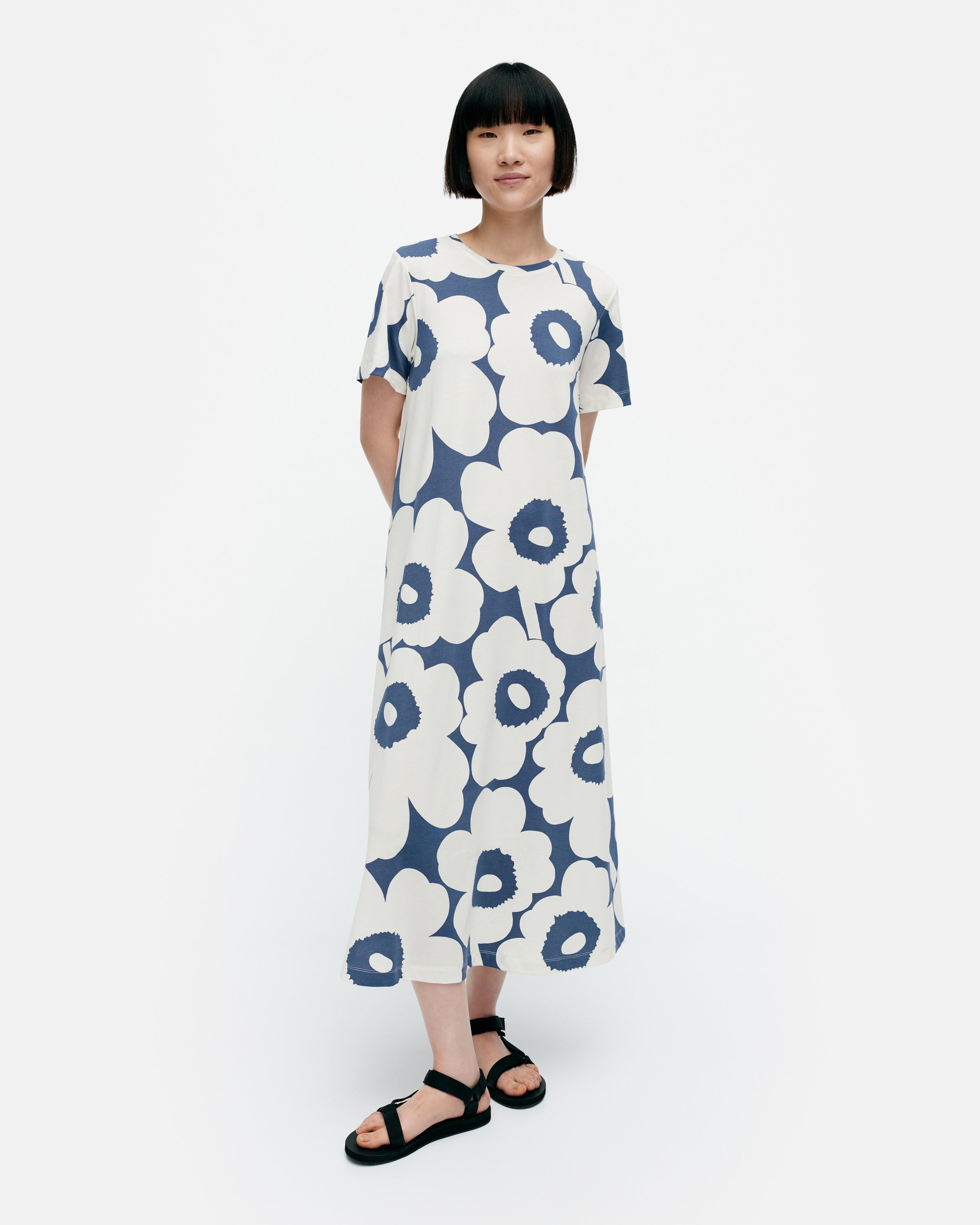 Pisteinen Unikko Jersey Dress 123cm