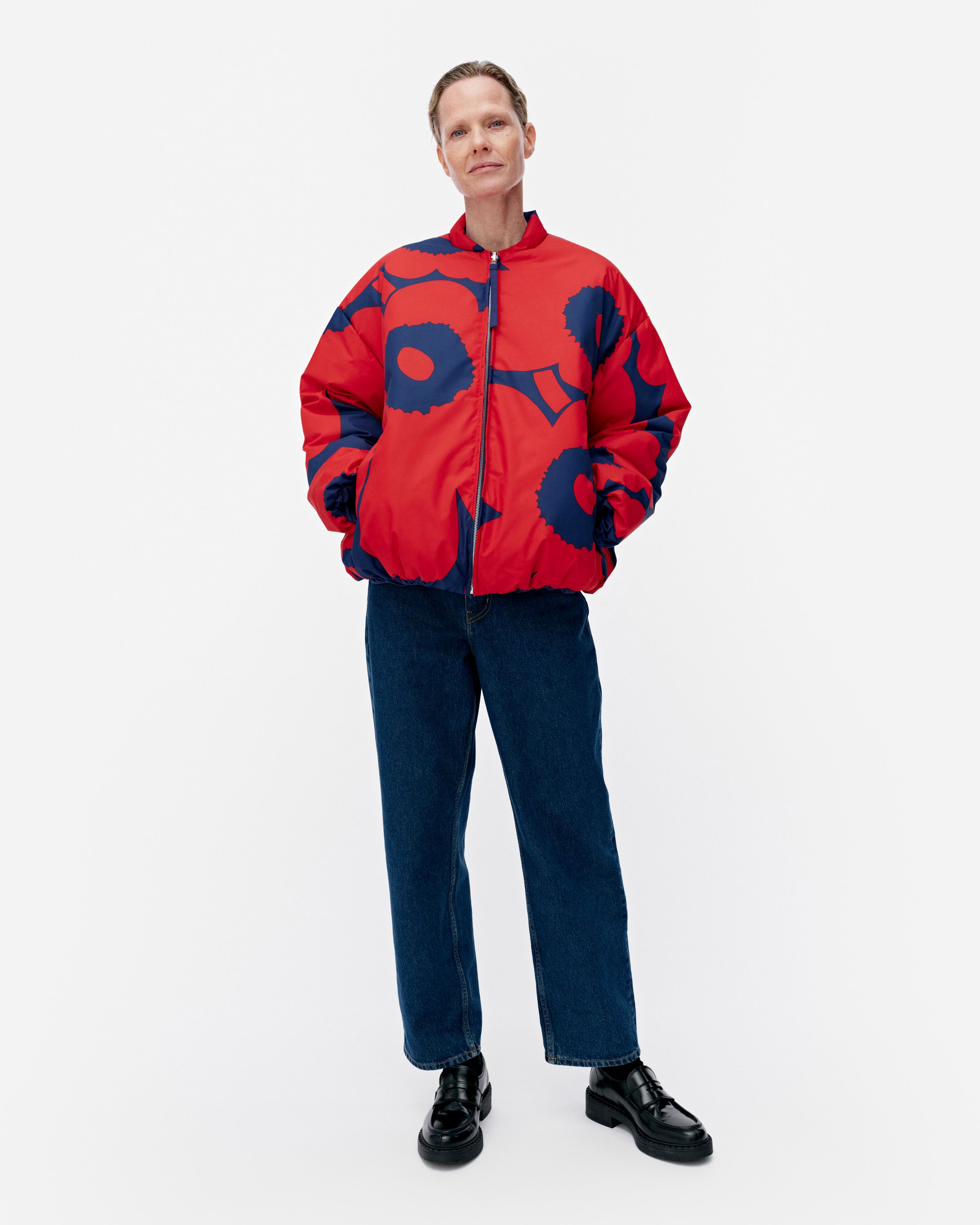 BOMBERI UNIKKO REVERSIBLE LIGHTWEIGHT PADDED JACKET 68CM