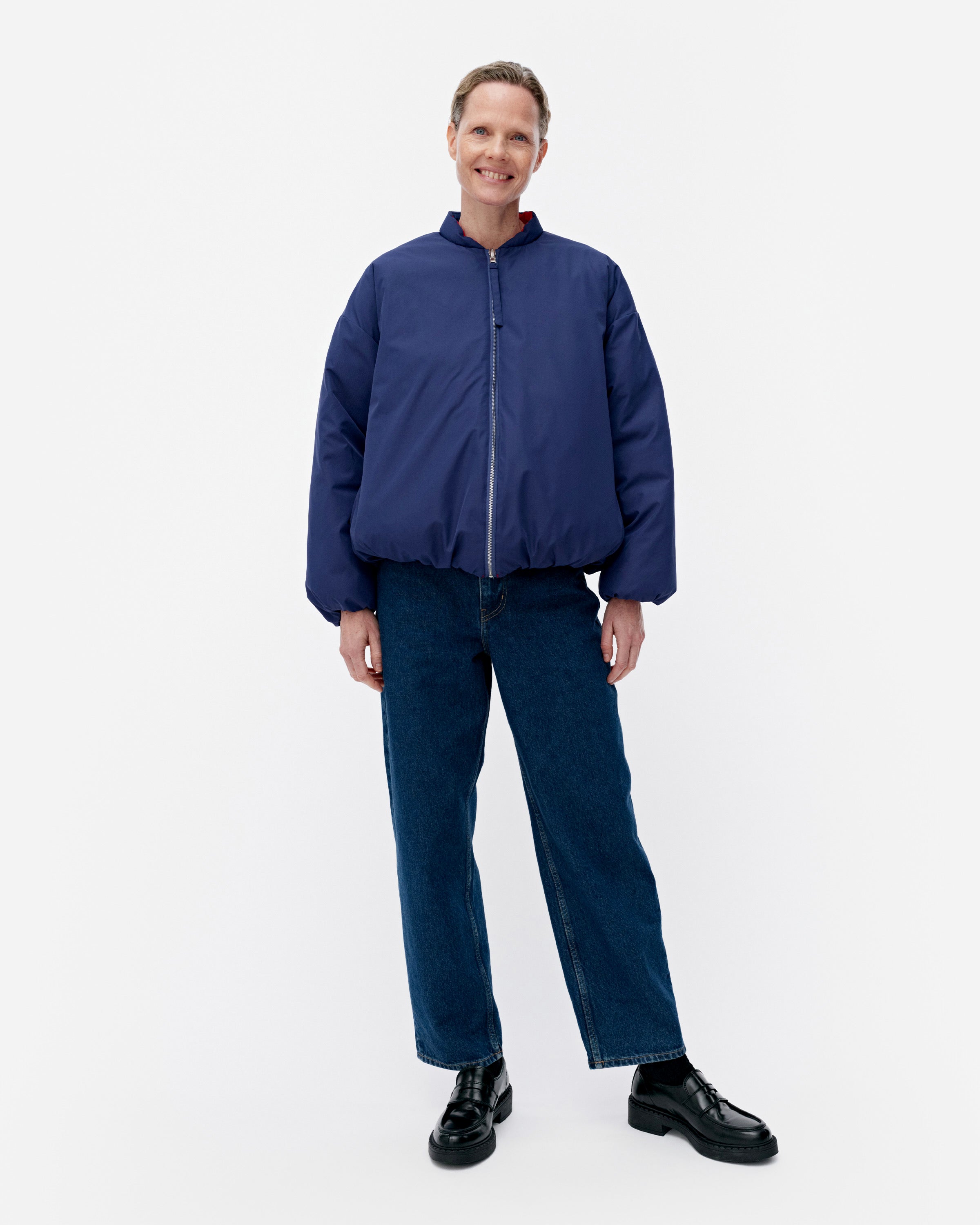 BOMBERI UNIKKO REVERSIBLE LIGHTWEIGHT PADDED JACKET 68CM