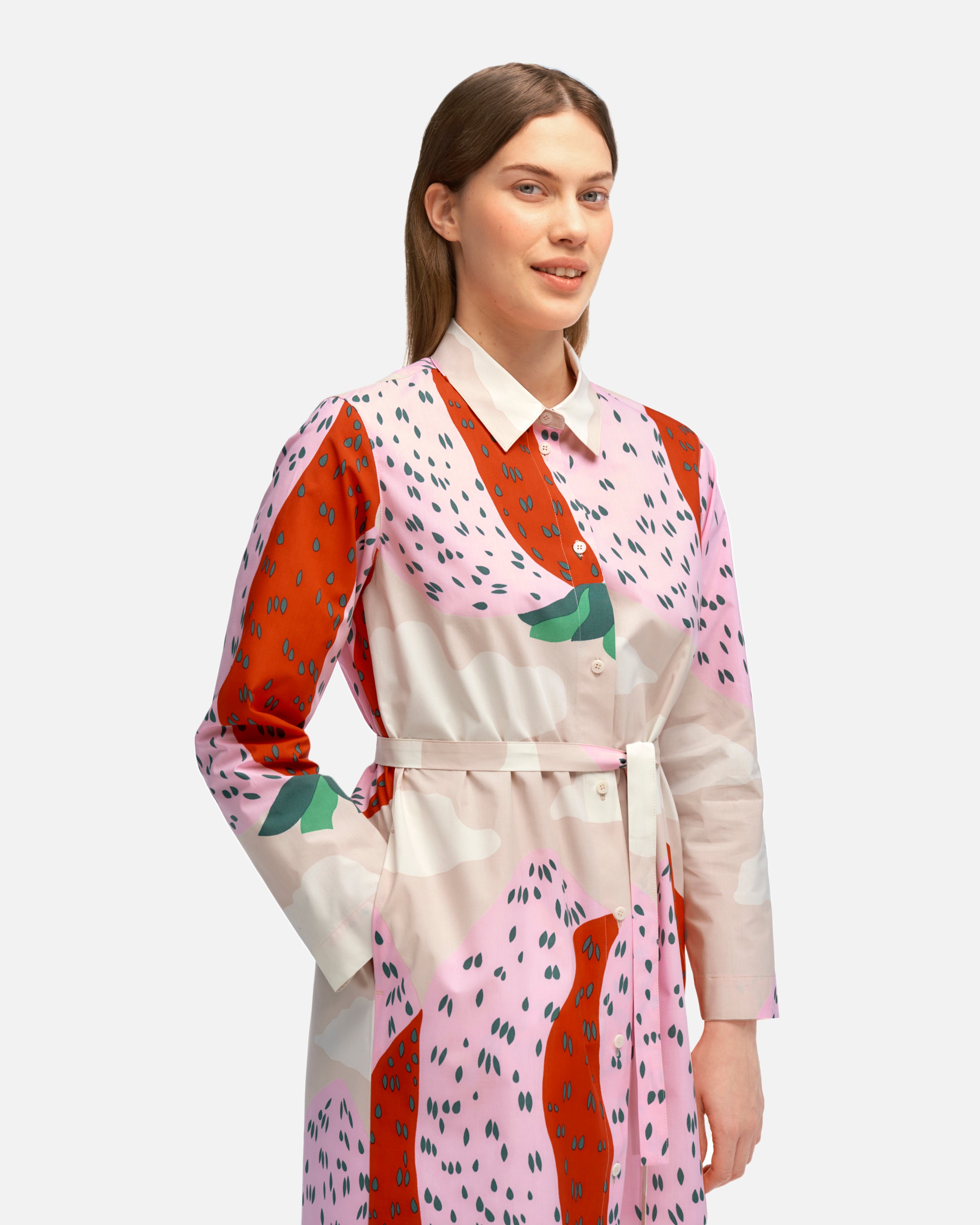 Minta Mansikkavuoret Shirt Dress 110cm