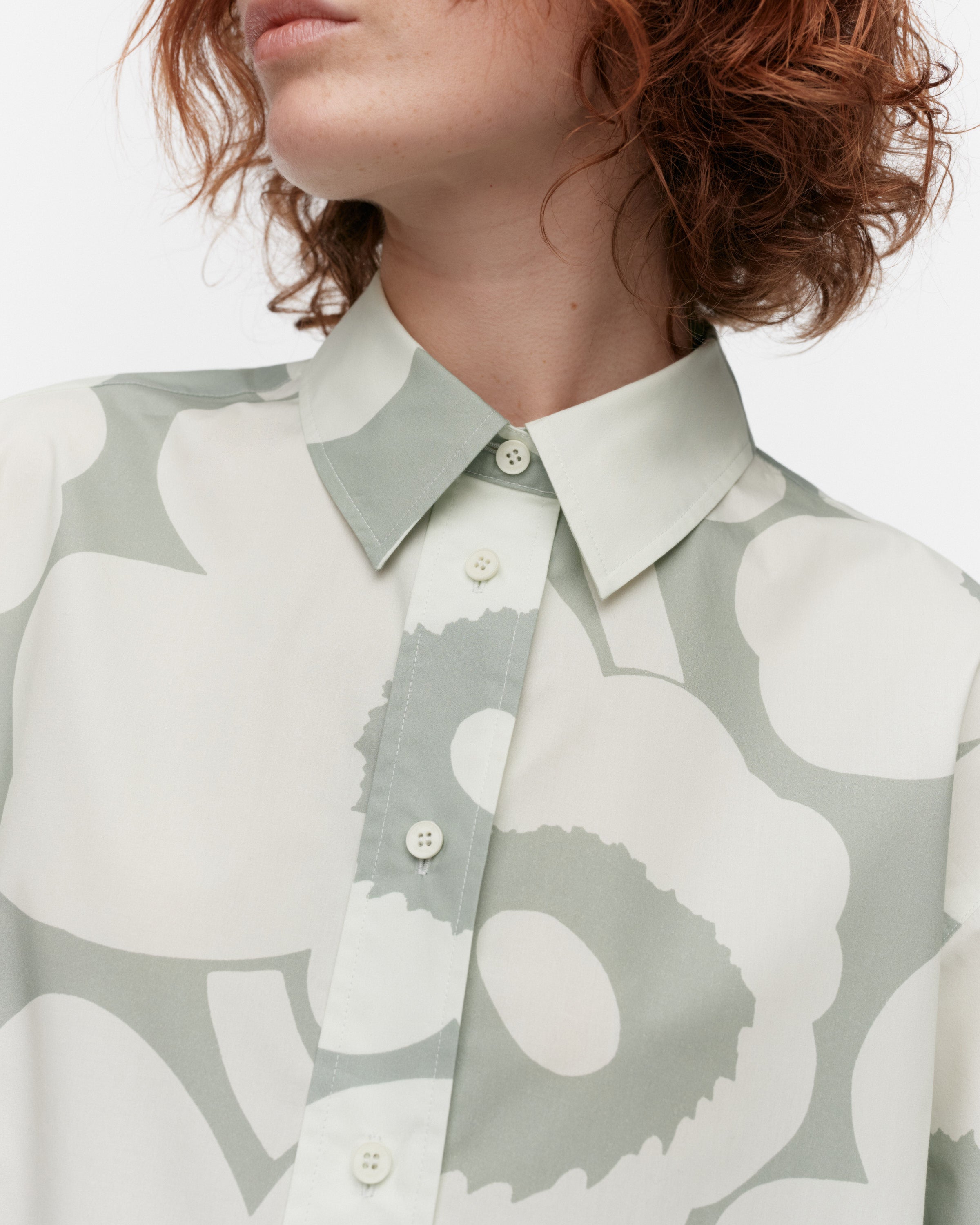 Nila Short Sleeve Unikko Cotton Poplin Shirt