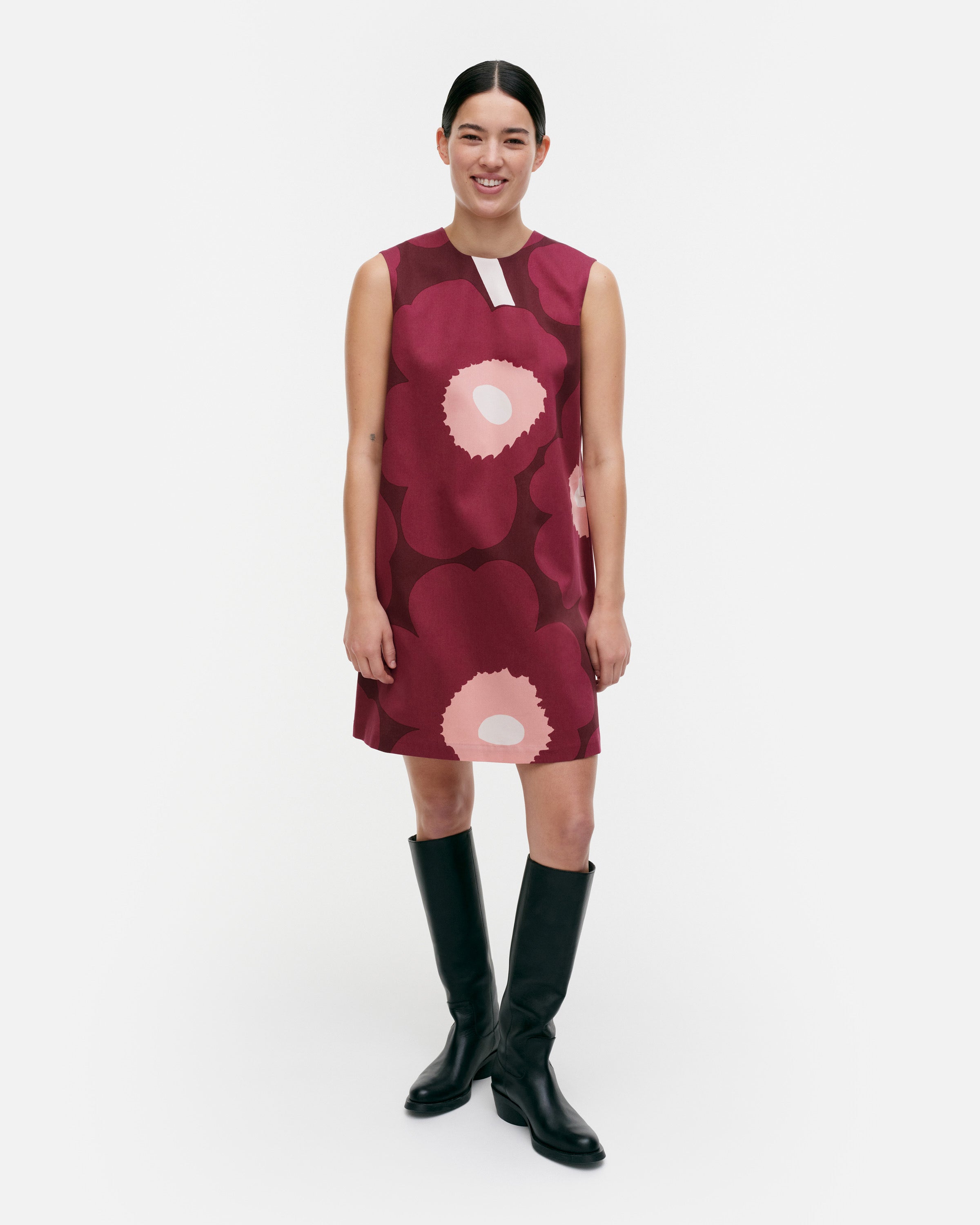 UNIKKO SILUETTI NO SLVS COTTON SATIN DRESS 94CM | MARIMEKKO