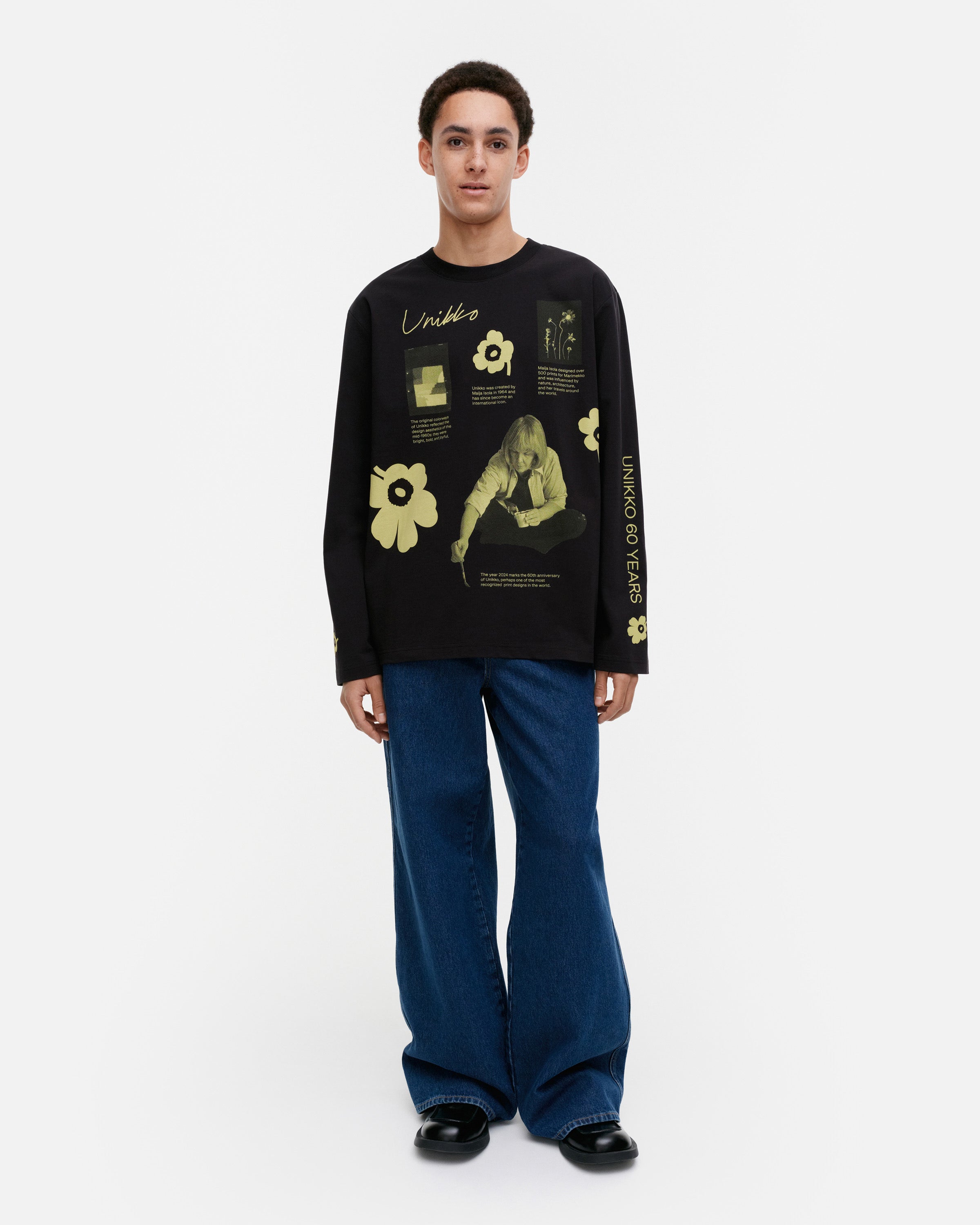 ◆marimekko◆Biitti Unikko Tribute Placement カットソー KIOSKI BIITTI UNIKKO TRIBUTE PLACEMENT LSP 73CM | MARIMEKKO