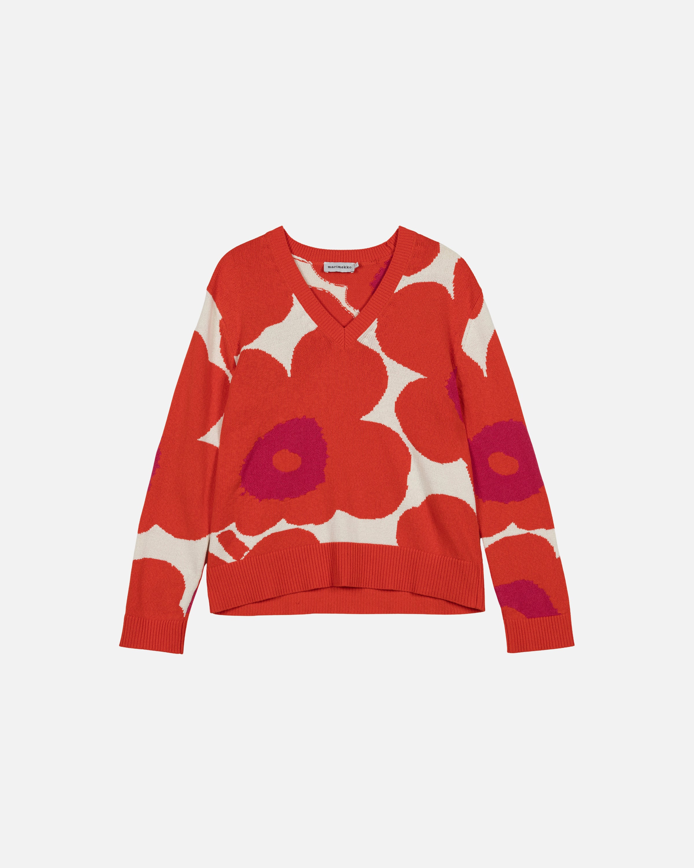 Paiva Unikko Knitted Cotton Long Sleeve Top 63cm