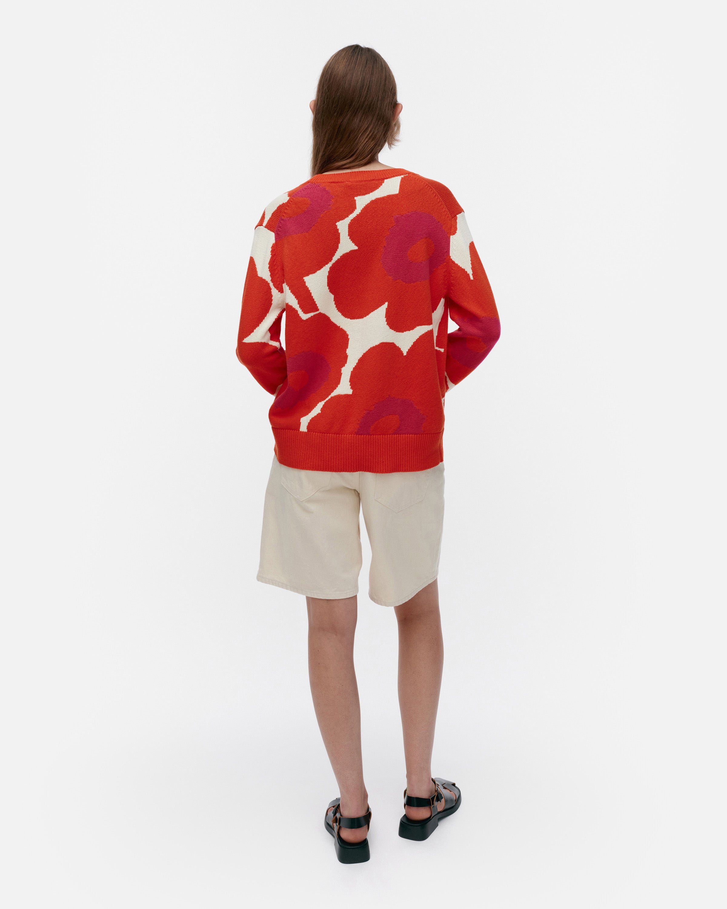 Paiva Unikko Knitted Cotton Long Sleeve Top 63cm