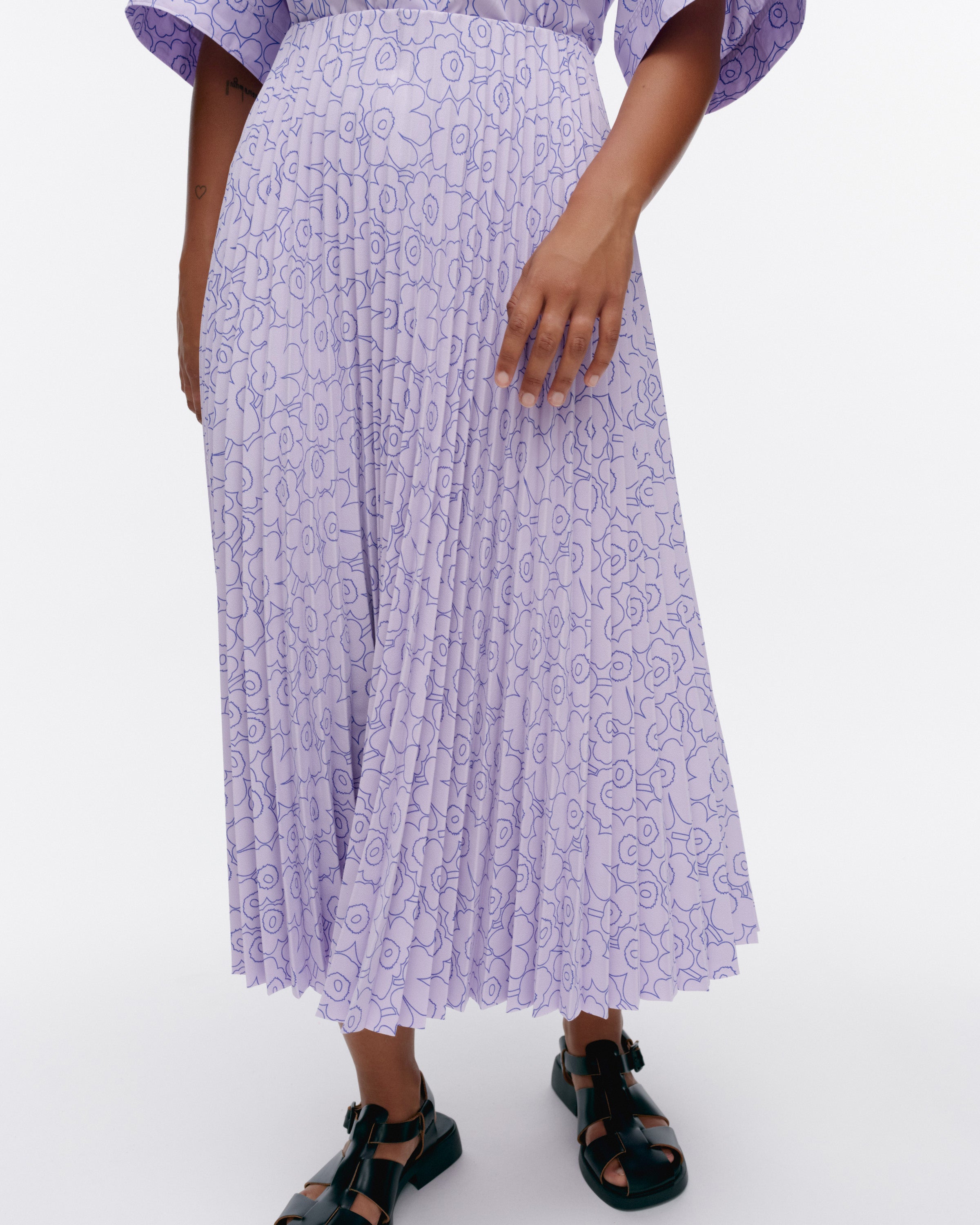 Myy Outline Unikko Pleated Skirt 83.5cm