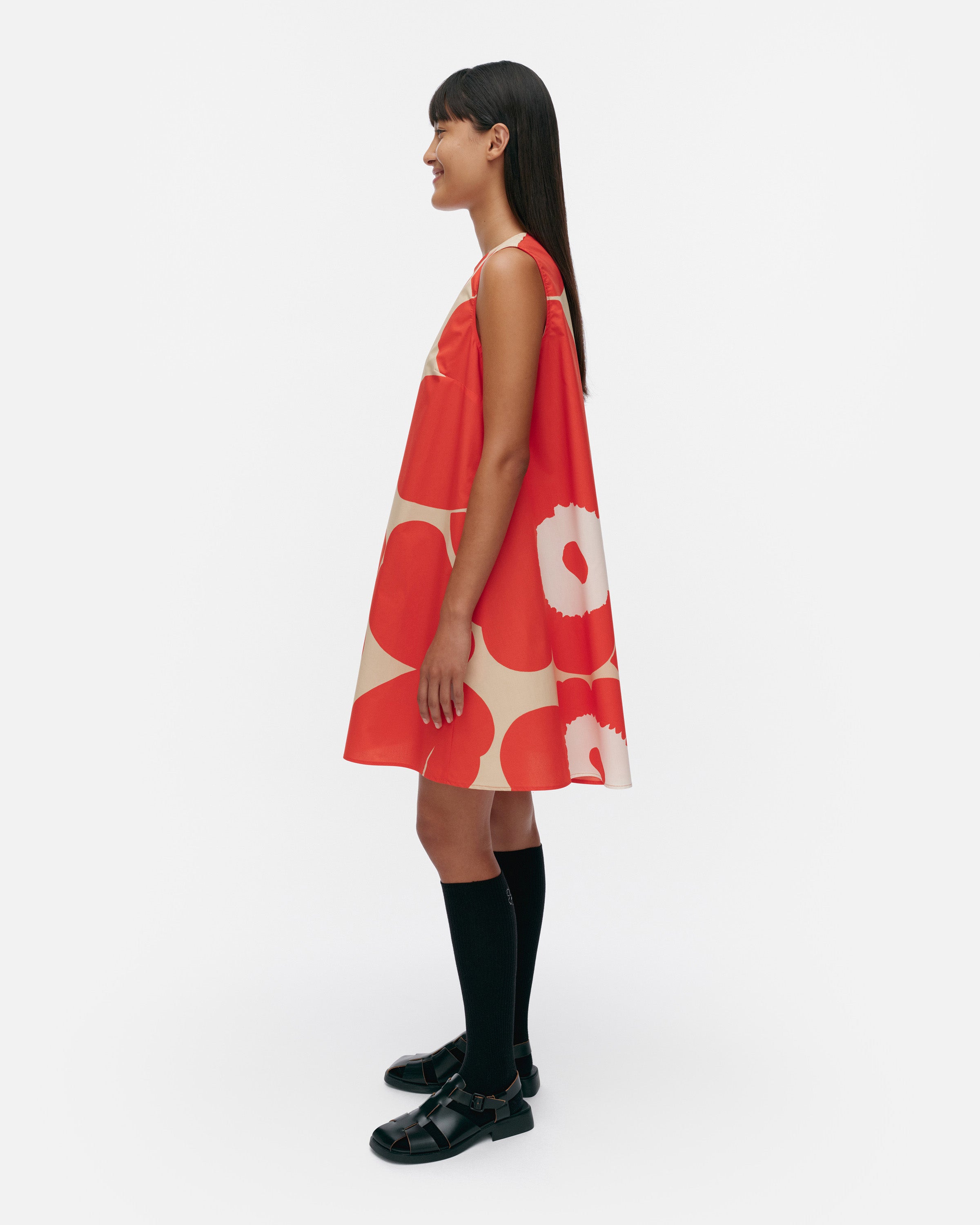 Palatsi Unikko No Sleeves Slim Dress 92cm