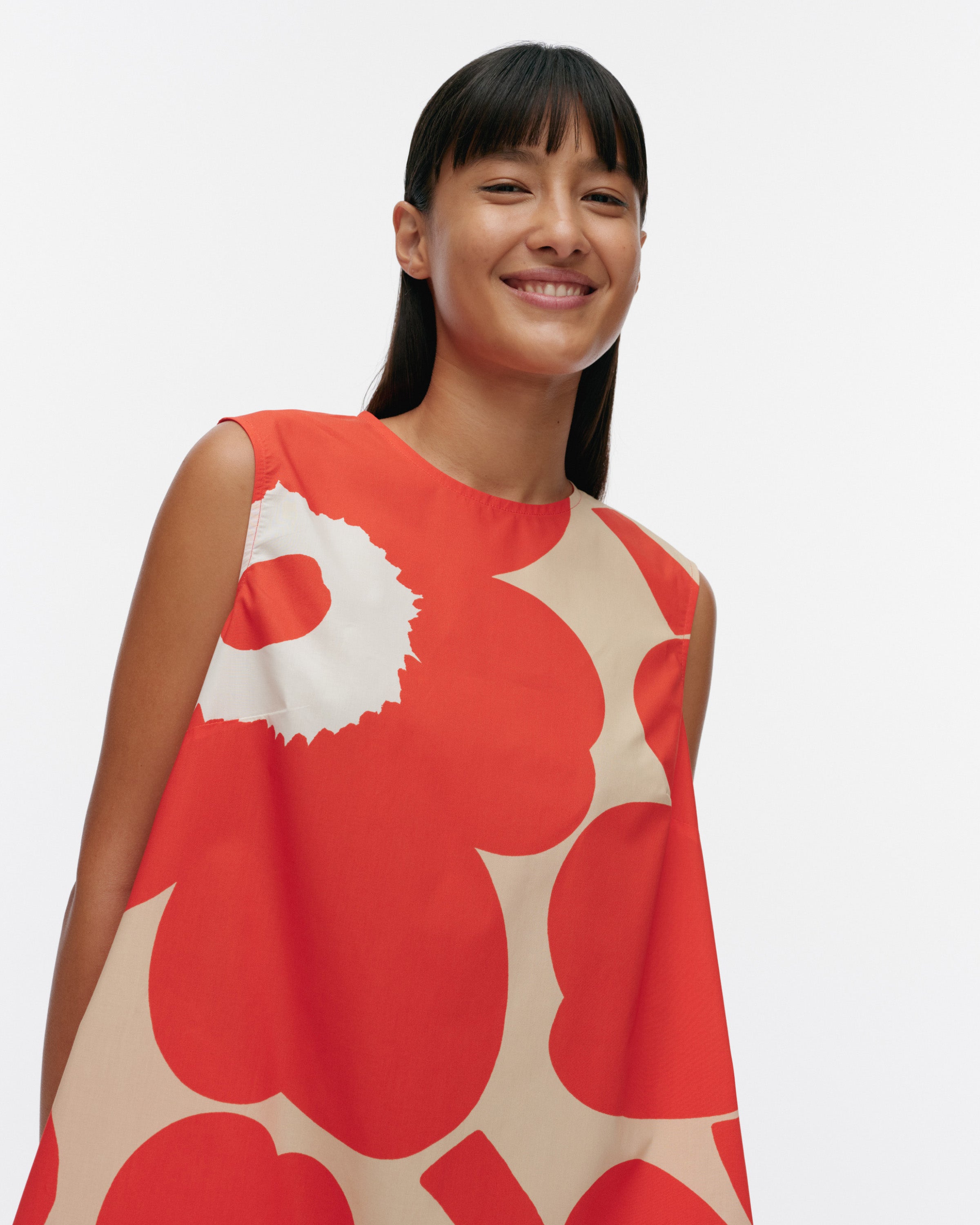 Palatsi Unikko No Sleeves Slim Dress 92cm