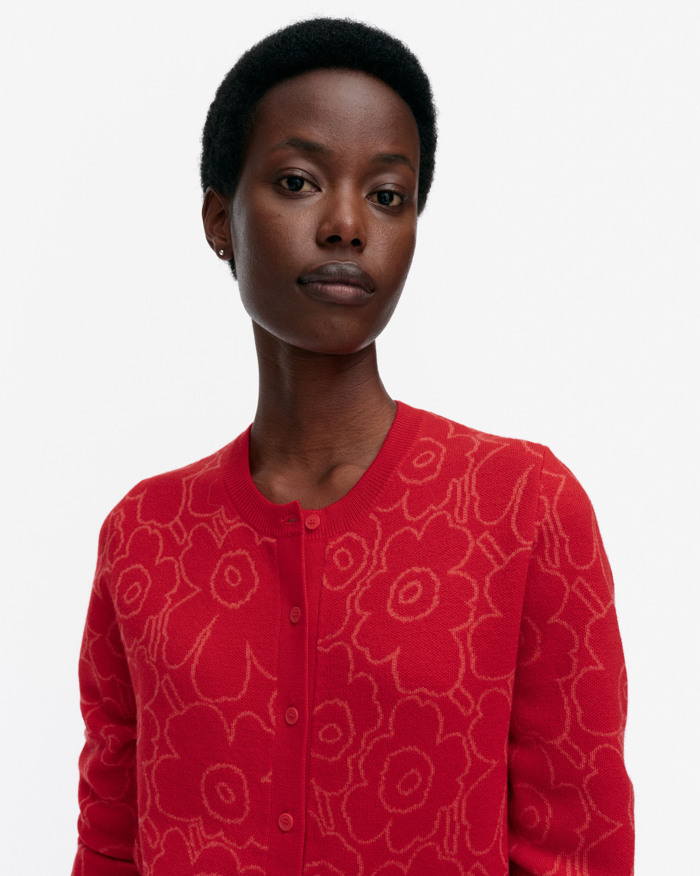 Mutka Mini Outline Unikko Knitted Cardigan 56cm