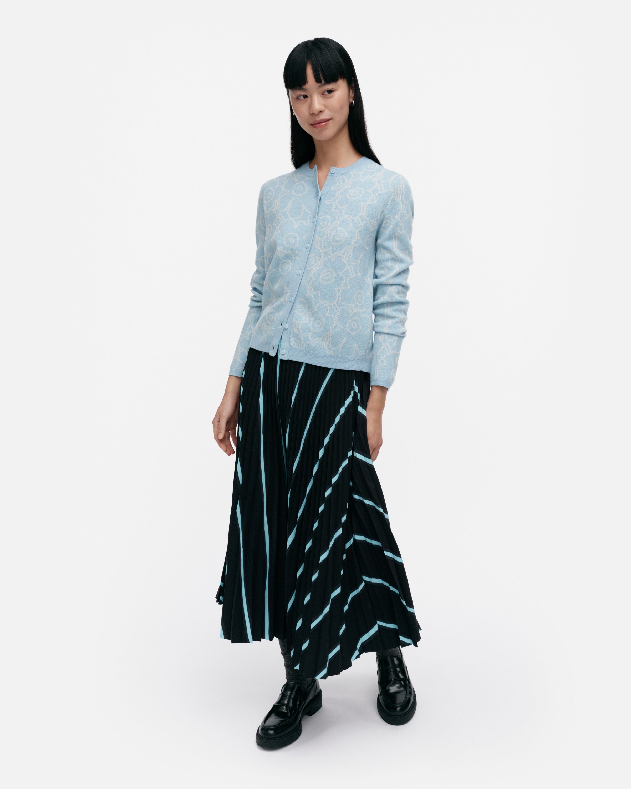 Mutka Mini Outline Unikko Knitted Cardigan 56cm