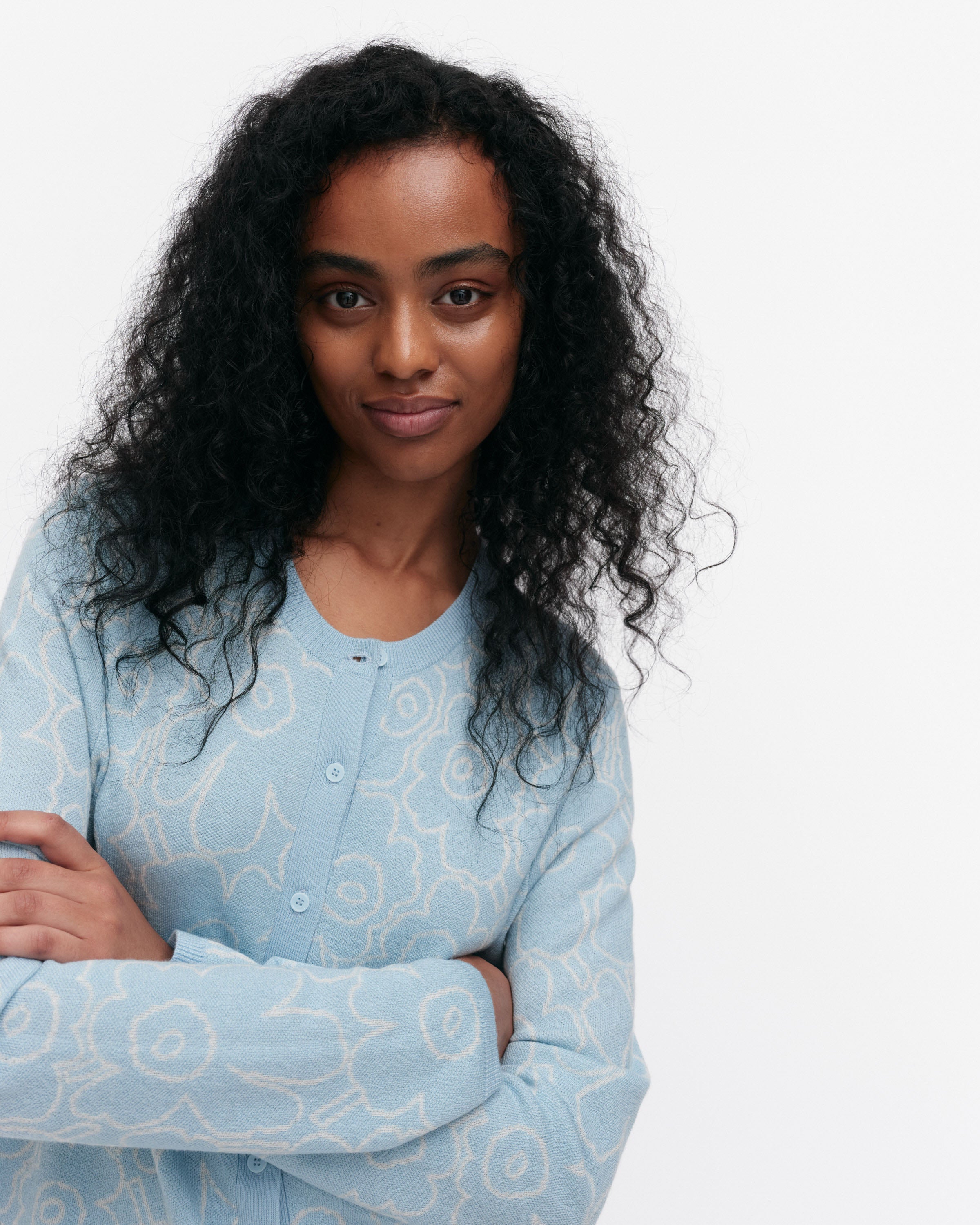 Mutka Mini Outline Unikko Knitted Cardigan 56cm