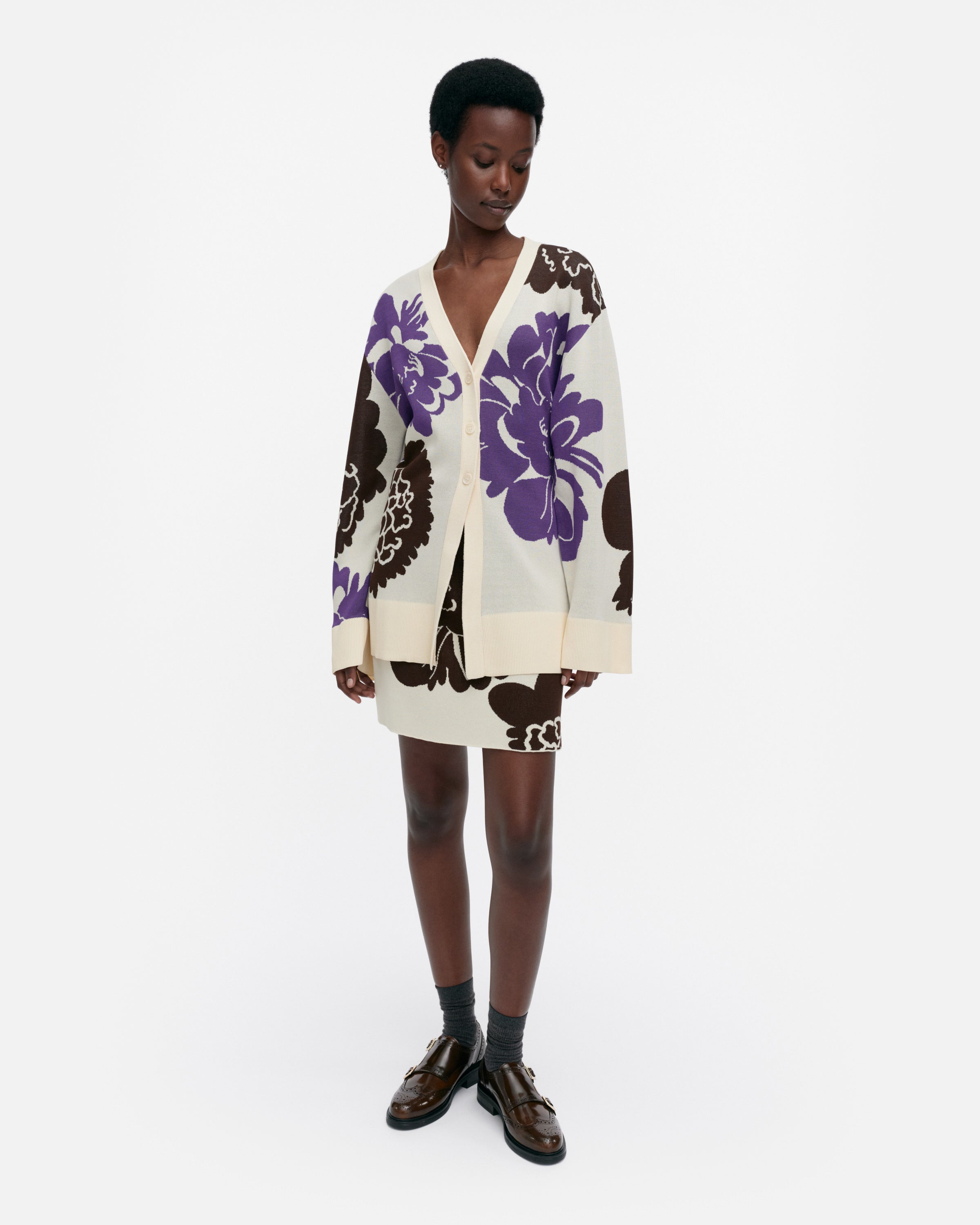 Lumoava Pioni Knitted Cardigan 74cm